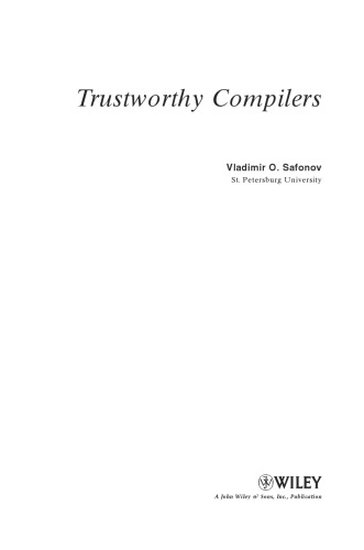 Trustworthy Compilers Vladimir O Safonov