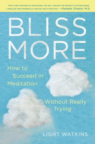 Bliss More How To Succeed In Meditation Without Really Trying First Edition Light Watkins