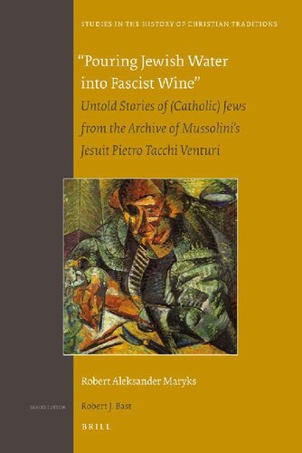 Pouring Jewish Water Into Fascist Wine Illustrated Robert Aleksander Maryks