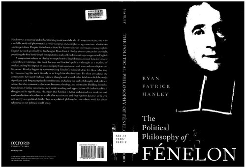 The Political Philosophy Of Fnelon Ryan Patrick Hanley