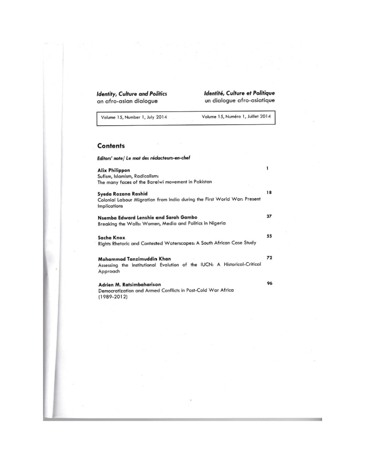 Assessing The Institutional Evolution Of The Iucn A Historicalcritical Approach Mohammad Tanzimuddin Khan