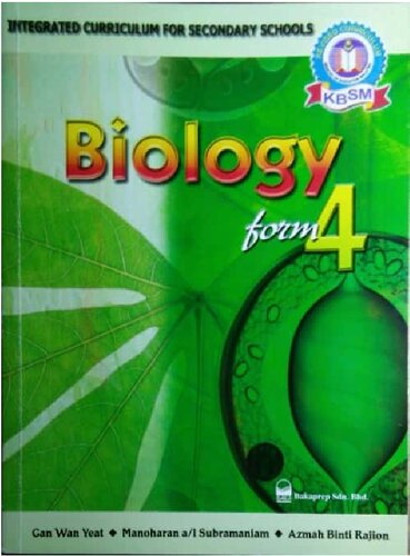 Spm Biology Form 4 Kbsm Gan Wan Yeat Manoharan Subramaniam Azmah Rajion