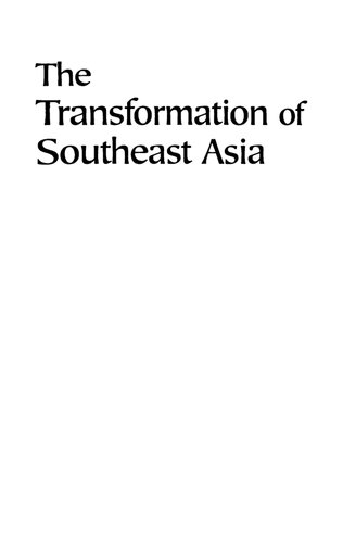 The Transformation Of Southeast Asia First Edition Us Marc Frey Ronald W Pruessen Tan Tai Yong