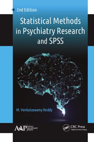 Statistical Methods In Psychiatry Research And Spss 2nd Edition M Venkataswamy Reddy Author