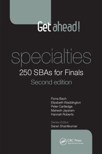 Get Ahead Specialties 250 Sbas For Finals 2nd Edition Fiona Bach Author Elizabeth Waddington Author Peter Cartledge Author Mahesh Jayaram Author Hannah Roberts Author