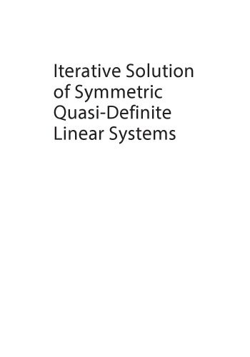 Iterative Solution Of Symmetric Quasidefinite Linear Systems Arioli