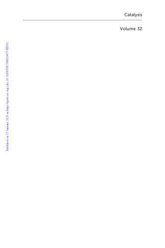 Catalysis Volume 32 Han Yifan Shekhawat Dushyant Spivey James J