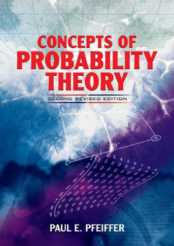 Concepts Of Probability Theory Second Revised Edition 2nd Ed Pfeiffer