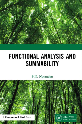 Functional Analysis And Summability First Edition Natarajan P N