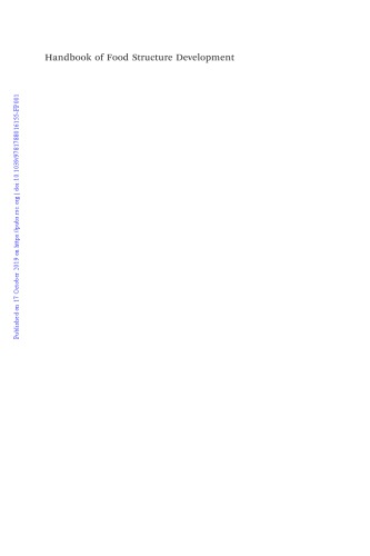 Handbook Of Food Structure Development Fotis Spyropoulos Aris Lazidis