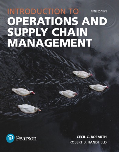 Introduction To Operations And Supply Chain Management Fifth Edition Cecil C Bozarth