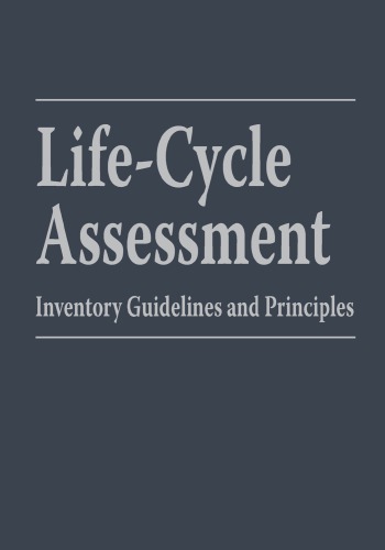 Lifecycle Assessment Inventory Guidelines And Principles Battelle Memorial Institute