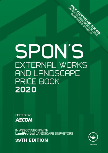 Spons External Works And Landscape Price Book 2020 Aecom