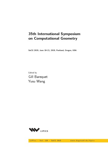 35th International Symposium On Computational Geometry Socg 2019 Barequet