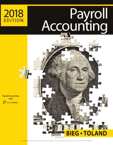 Payroll Accounting 2018 Edition Bieg Bernard J Toland Judith A