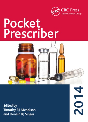 Pocket Prescriber 2014 First Edition Nicholson Timothy Rj