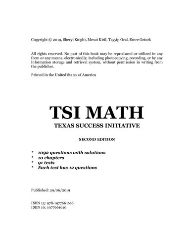 Tsi Math College For All Tsi Math Sheryl Knight Tayyip Oral Mesut Kizil