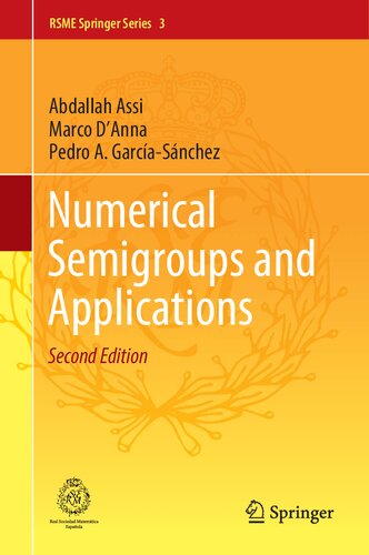 Numerical Semigroups And Applications 2nd Edition Abdallah Danna Marco Garciasanchez Pedro A Assi