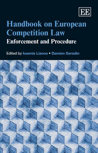 Handbook On European Competition Law Enforcement And Procedure Ioannis Lianos Editor