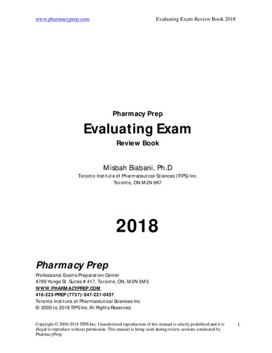 Evaluating Exam Review Book Misbah Biabani