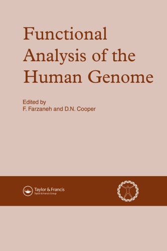 Functional Analysis Of The Human Genome First Edition Cooper