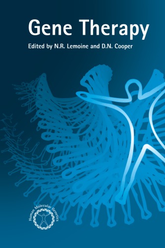 Gene Therapy First Edition David Cooper Nick Lemoine