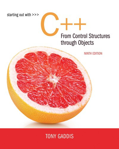 Starting Out With C From Control Structures Through Objects Second Custom Edition For Penn State University Tony Gaddis