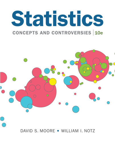 Statistics Concepts And Controversies Tenth Edition David S Moore William I Notz