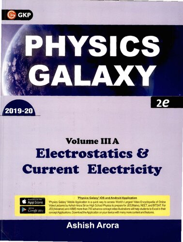Physics Galaxy 202021 Electrostatics Current Electricity Vol 3a 2nd Edition Ashish Arora