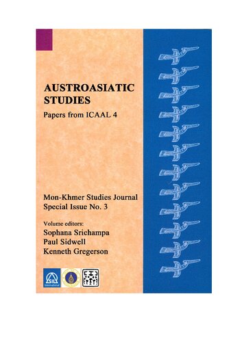 Austroasiatic Studies Papers From Icaal 4 Sophana Srichampa