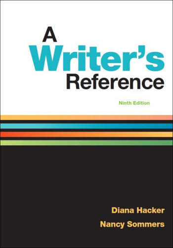 A Writers Reference Diana Hacker Nancy Sommers