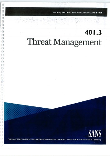 4013 Threat Management Secure Anchor Consulting