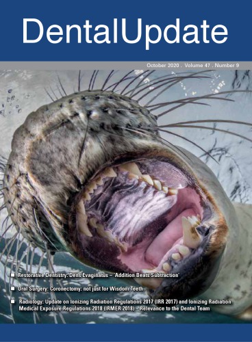 Dental Update October 2020 Volume 47 Number 9 Trevor Burke