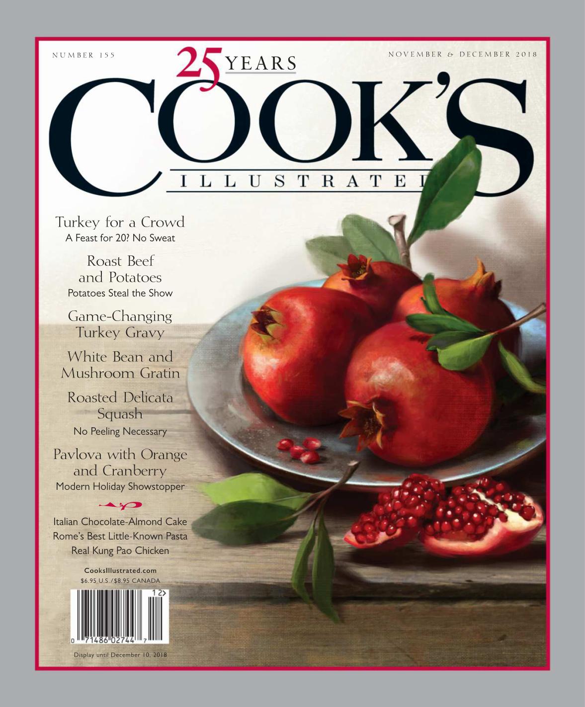 Cooks Illustrated 155 2019 Novemberdecember 1st Edition Cooks Illustrated