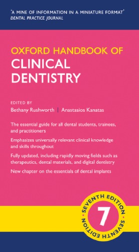 Oxford Handbook Of Clinical Dentistry 7th Edition Bethany Rushworth