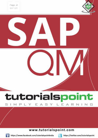 Sap Qm Tutorials Point