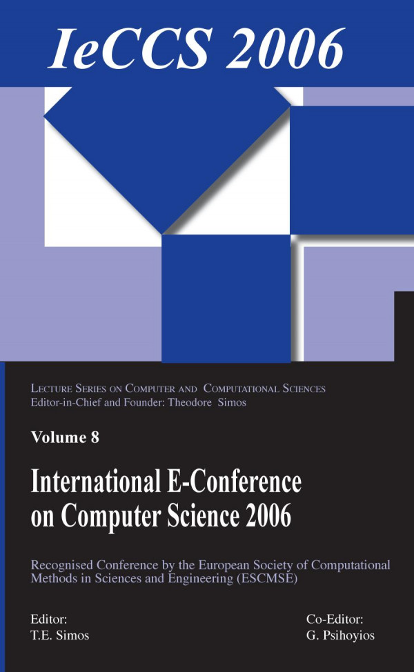 International Econference Of Computer Science 2006 Additional Papers From Icnaam 2006 And Iccmse 2006 1st Edition Theodore Simos Author Georgios Psihoyios Author