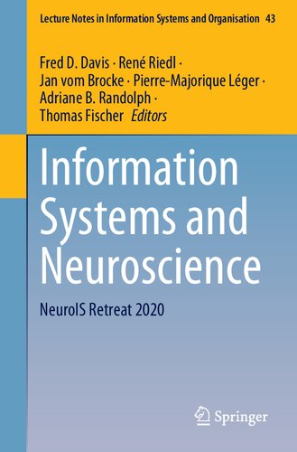 Information Systems And Neuroscience Neurois Retreat 2020 1st Ed 2020 Fred D Davis Editor