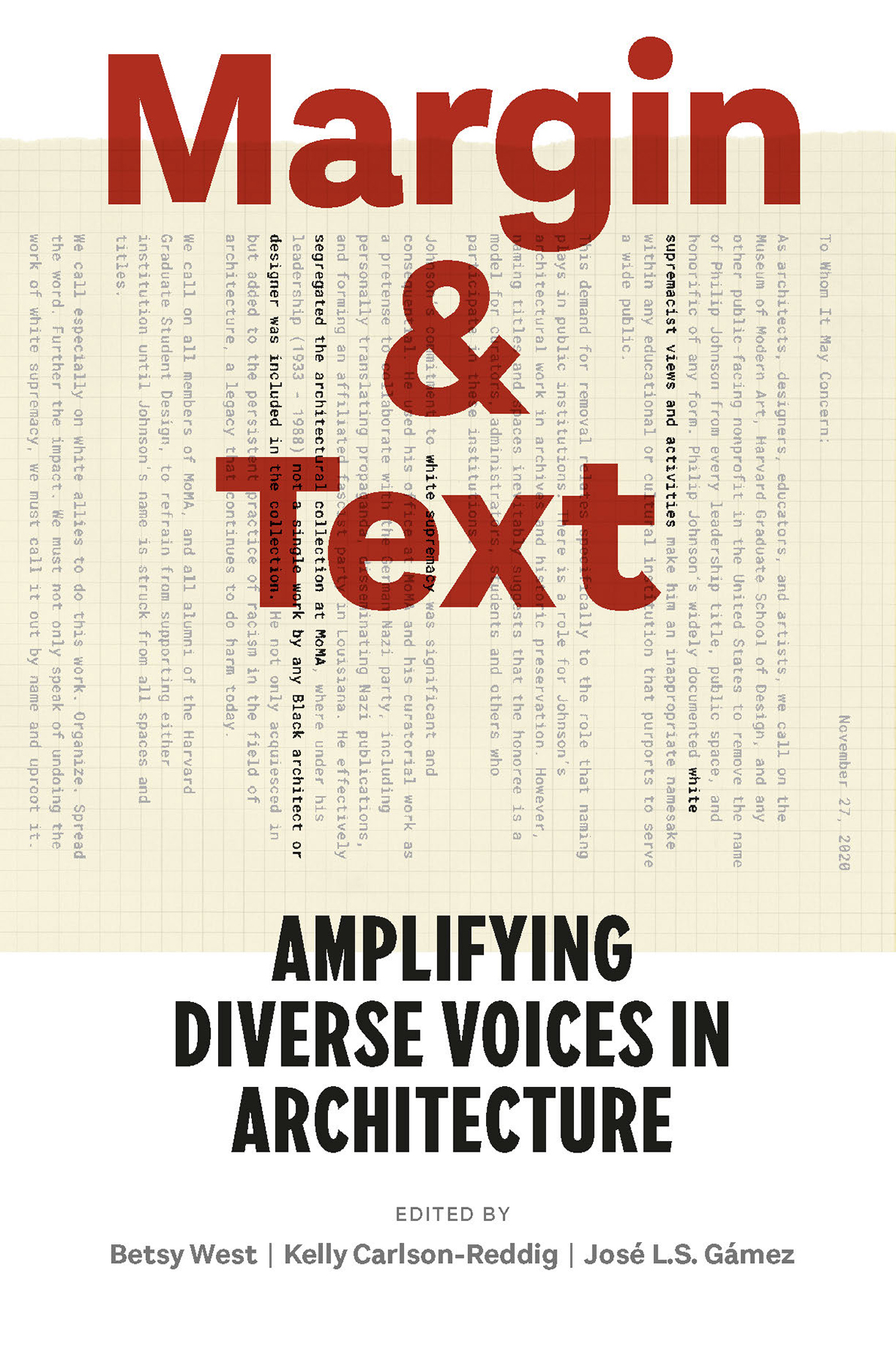Margin And Text Amplifying Diverse Voices In Architecture Betsy West