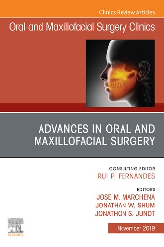 Advances In Oral And Maxillofacial Surgery 1st Edition Jose M Marchena Jonathan Shum Jonathon S Jundt