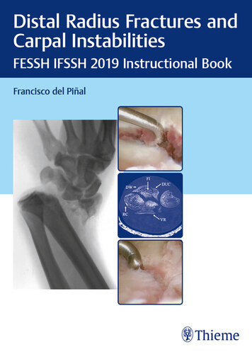 Distal Radius Fractures And Carpal Instabilities Fessh Ifssh 2019 Instructional Book 1st Edition Pinal