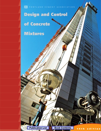 Design And Control Of Concrete Mixtures 14th Edition 14th Edition Steven H Kosmatka