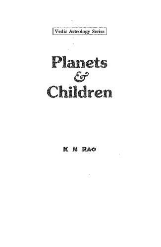Planets And Children K N Rao