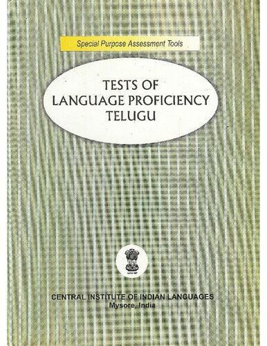 Tests Of Language Proficiency Telugu Coll