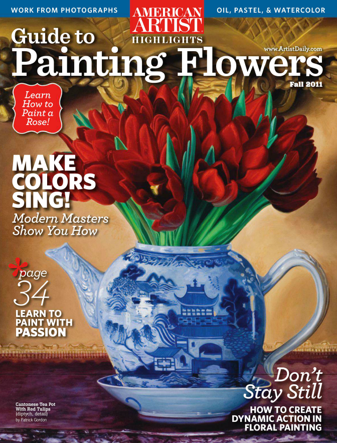 American Artist Highlights Guide To Painting Flowers Fall 2011 Naomi Ekperigin