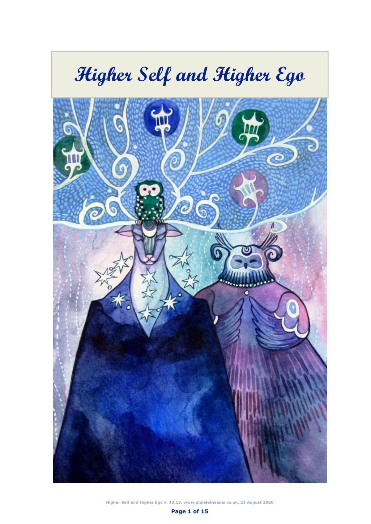 Higher Self And Higher Ego Helena Petrovna Blavatsky William Quan Judge