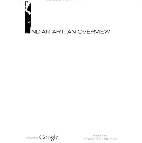 Indian Art An Overview Eds Gayatri Sinha