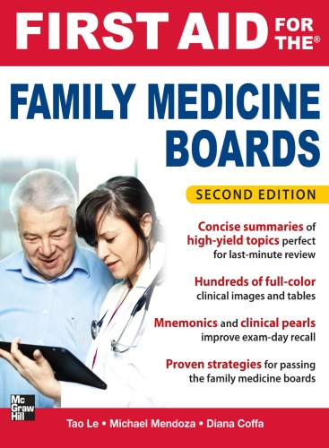 First Aid For The Family Medicine Boards 2nd Edition Tao Le Michael Mendoza