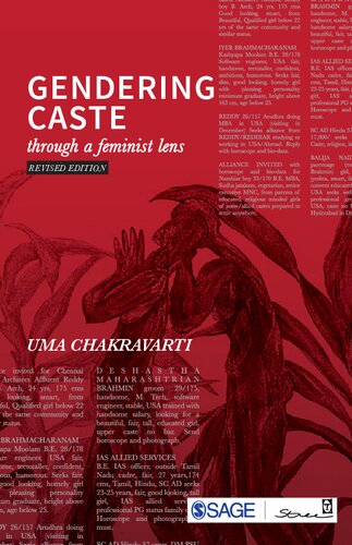 Gendering Caste Through A Feminist Lens Revised Uma Chakravarti