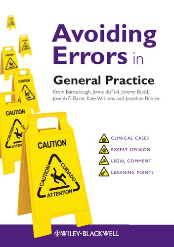 Avoiding Errors In General Practice 1st Edition Kevin Barraclough